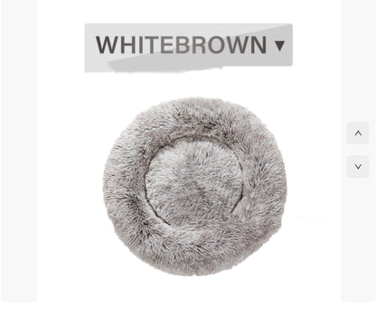 Round Long Hairy Autumn And Winter Nest Pad Cat Mattress